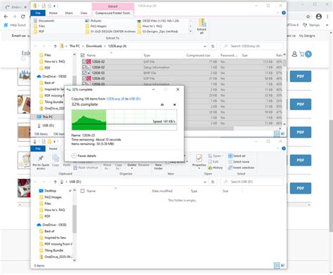 How to unzip a download, working with zipped files