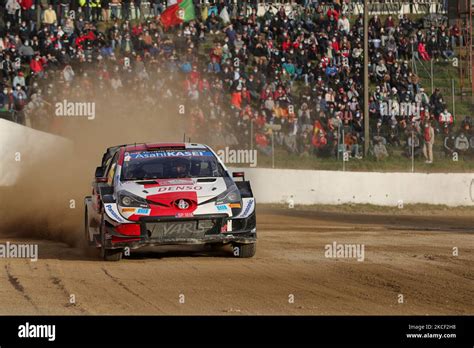 Elfyn Evans Gbr And Scott Martin Gbl In Toyota Yaris Wrc Of Toyota