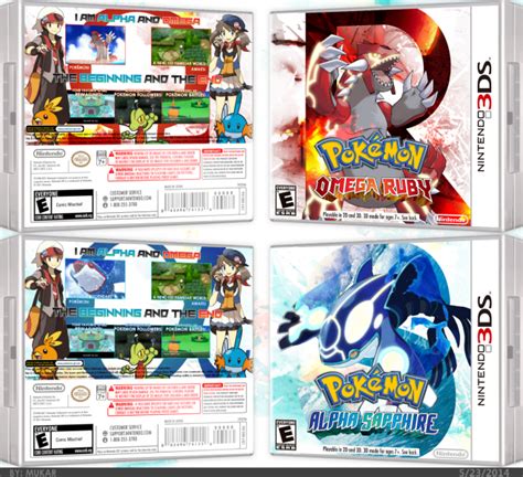 Pokémon Omega Ruby And Alpha Sapphire Box Art Cover