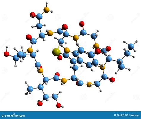 3D Image of Alpha-Amanitin Skeletal Formula Stock Illustration - Illustration of toxicant, mrna ...