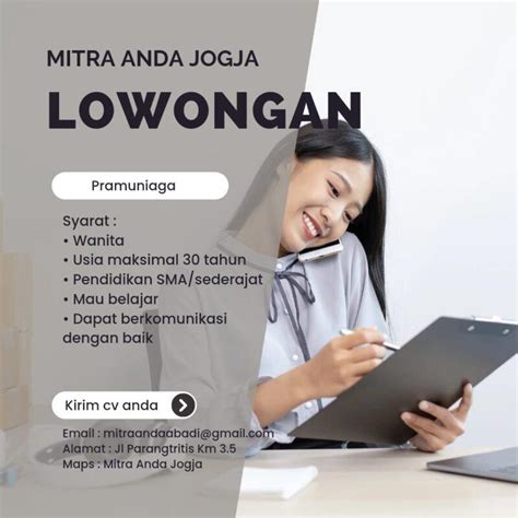 Lowongan Kerja Pramuniaga Di Mitra Anda Jogja Lokerjogja Id