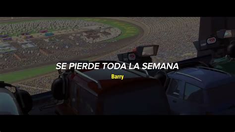 Y Ahí está el Rayo McQueen letra YouTube