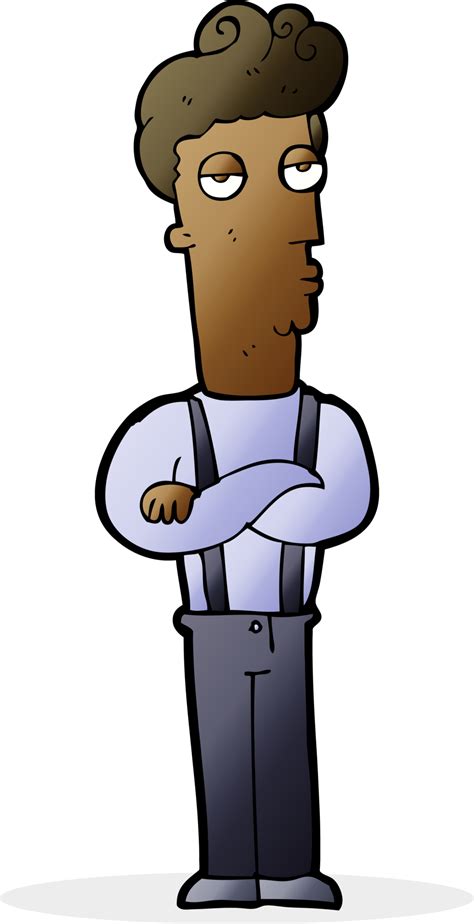 Cartoon Unimpressed Man 44943657 Png