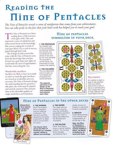 Nine Of Pentacles With Images Tarot Meanings Tarot Card Meanings