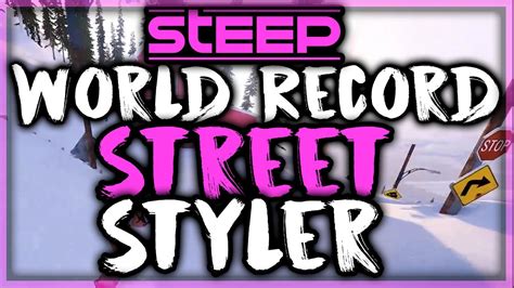 STEEP Street Styler World Record Score 26 241 By SniiKz YouTube