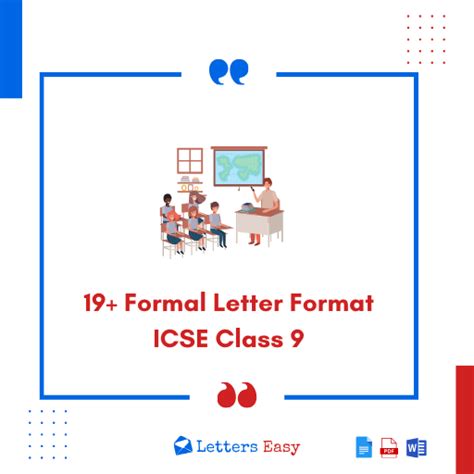 19 Formal Letter Format Icse Class 9 Tips Email Template Examples Letters Easy