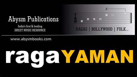 Learn Raga Yaman On Guitar Sheet Music Abysm Publication Guitarmonk