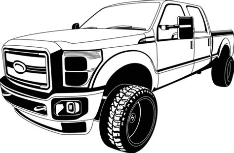 How To Draw A Lifted Truck