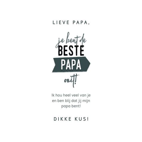 Hippe Vaderdag Kaart Je Bent De Beste Papa Kaartje Go