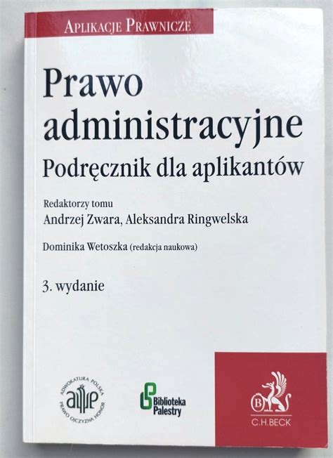 Prawo Administracyjne Zwara Ringwelska CH BECK Warszawa Kup