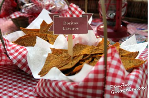 Desafios Gastronômicos DESAFIO Doritos Caseiros dois molhos