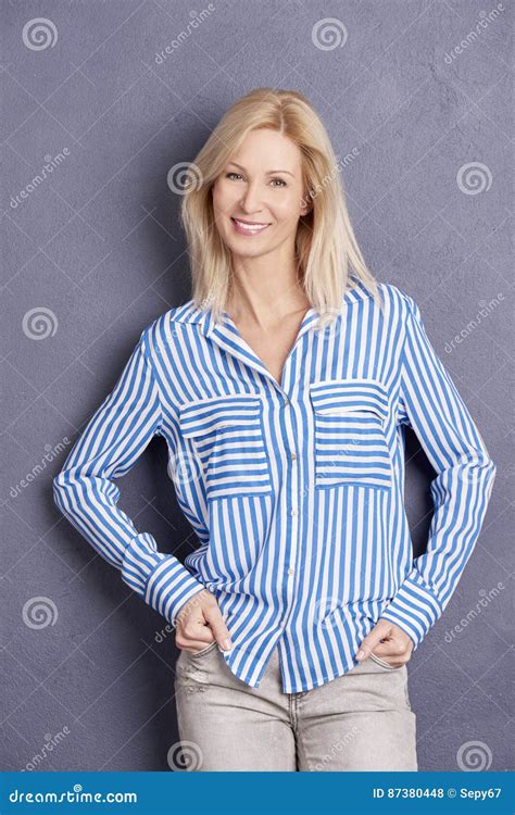 Confident Mature Beauty Stock Photo Image Of Portrait
