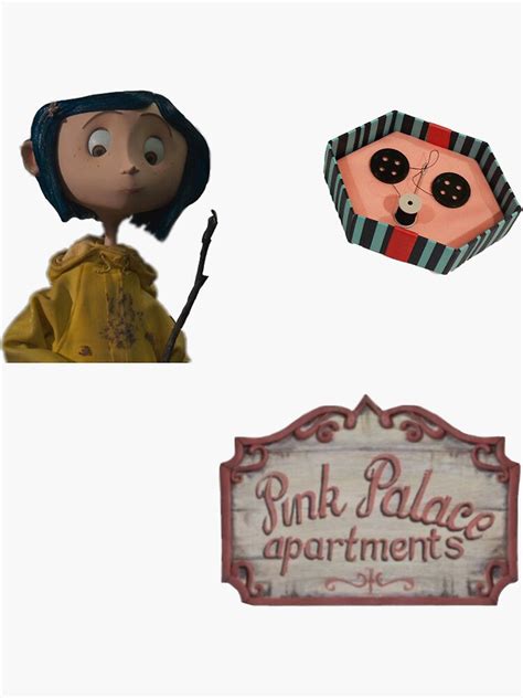 Coraline Sticker Pack Sticker For Sale By Karahowens Redbubble