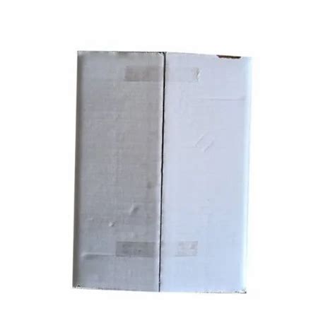 Rectangular Plain 5 Ply White Corrugated Packaging Box Size Lxwxh