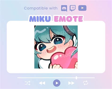 Miku Emote P U Emotes Twitch Discord Youtube Cute Kawaii Comfy Cozy