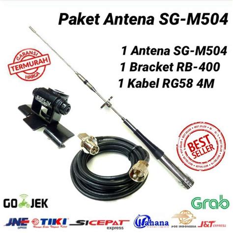 Jual Paket Antena Rig Mobil SG 504 Duelband Radio Komunikasi Di Seller