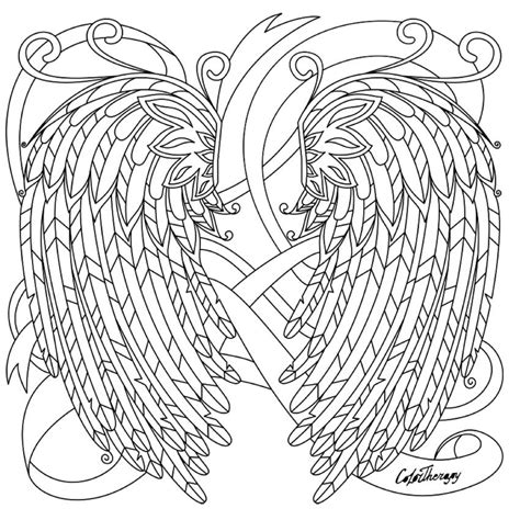 Angel Wings Coloring Pages