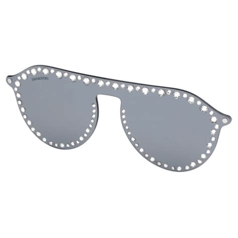 Swarovski Swarovski Click On Mask Sunglasses Sk5329 Cl 16c Gray Sunglasses Swarovski