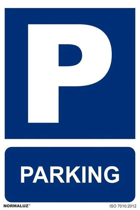 Señal parking con tintas uv RacNet