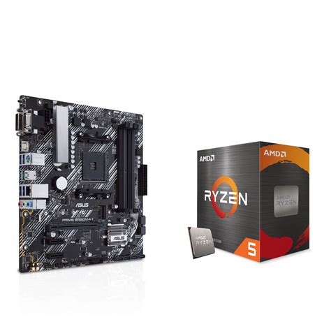 Amd Ryzen Set Motherboard Gaming Cpu 5500 R5 5500 Gigabit B450m H Micro Atx Am4 Semua Baru