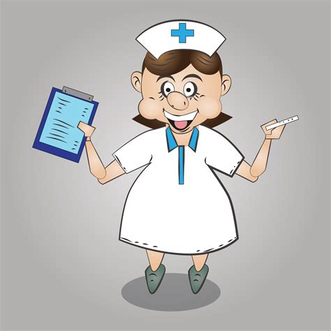 Nurse Cartoon Character and Illustation 2469789 Vector Art at Vecteezy