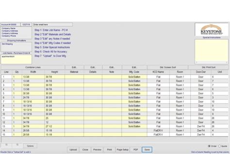 Integrated Door Ordering KCD Software