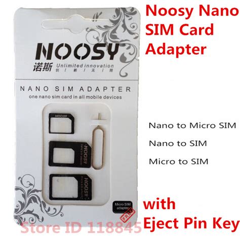 100pcs 4in1 Noosy Nano Sim Card Adapter + Micro Sim cards adapter ...