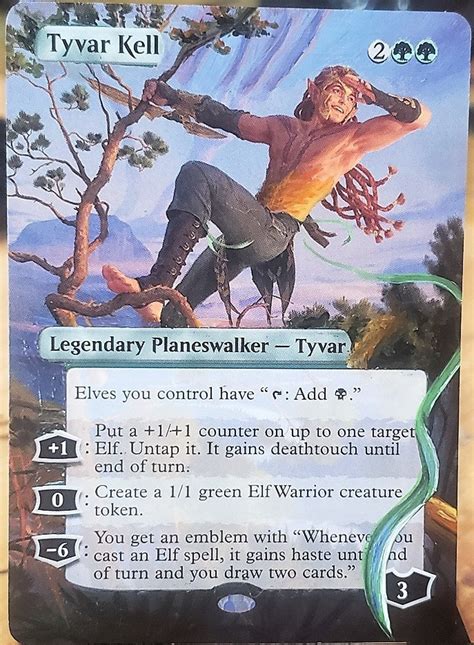 Tyvar Kell Full Art Altered Mtg Etsy