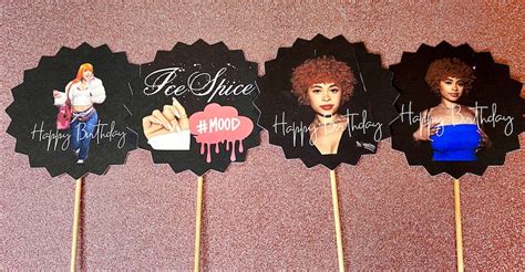 Ice Spice Happy Birthday Cupcake Toppers - Etsy Hong Kong