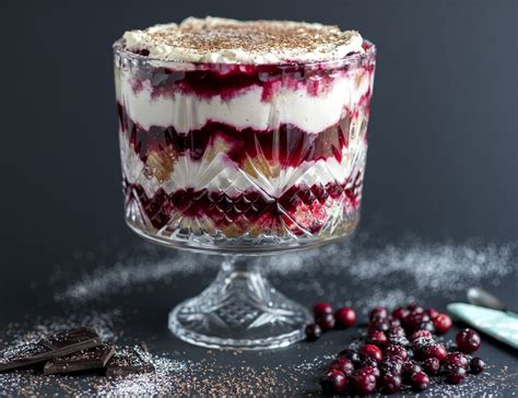 Cranberry Trifle Christmas Trifle Recipes Christmas Dinner Desserts Christmas Trifle