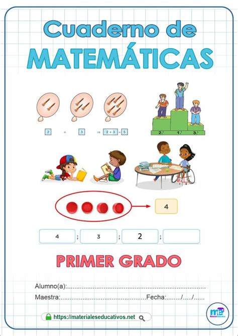 Cuaderno de Trabajo Matemática Primer Grado Primaria