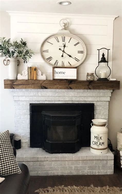 Wall Decor Living Room Rustic Farmhouse Fireplace