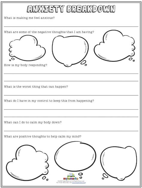 Anxiety Worksheets For Adults Pdf Coping Skills Worksheets