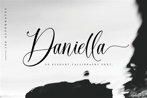 Daniella Calligraphy Script Font Dafont Free