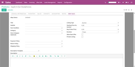 How To List A Product — Odoo 13 0 Documentation