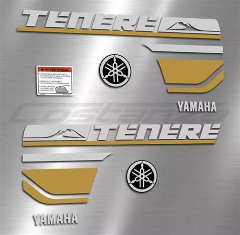 Calcos Yamaha Tenere Xtz 250 Dorado Y Gris Metalizado En Venta En