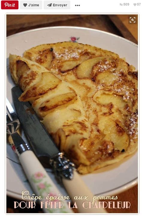 Crêpe épaisse aux pommes