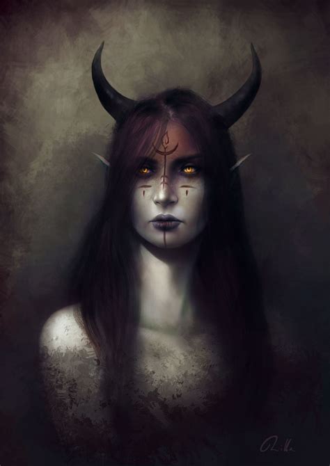 Commission Demon Lady By Myepicrilla On Deviantart