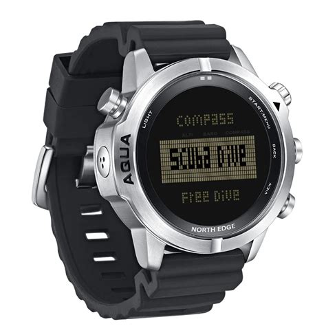 NORTH EDGE AQUA Reloj De Buceo Profesional Para Hombre Cron Grafo Con