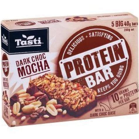 Tasti Protein Bar Muesli Bars Dark Choc Mocha Reviews Black Box