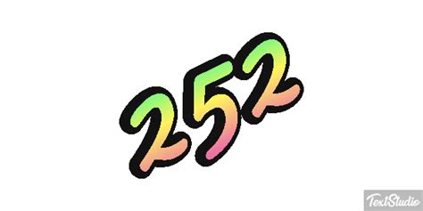 252 Number Animated  Logo Designs