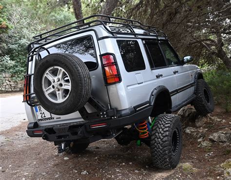 Land Rover Discovery D2 Winch Rear Long Bumper With Led Lights