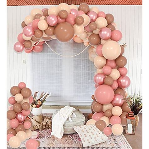 Boho Balloon Garland Kit Dusty Pink Nude Brown Rose Gold