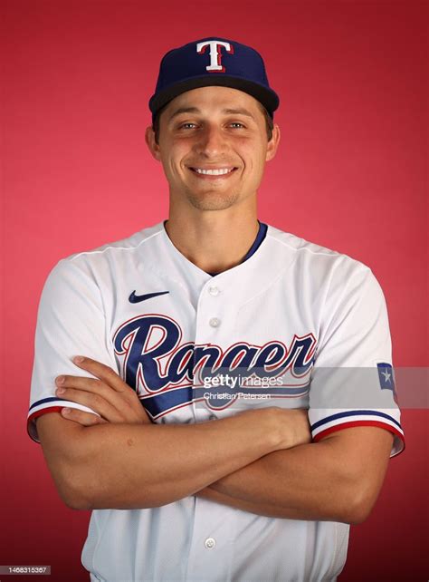 Corey Seager Of The Texas Rangers Poses For A Portrait During Media