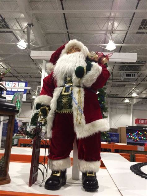 36″ Fabric Santa With Sled Costcochaser