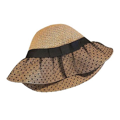 56 58cm Hat Circumference Polka Dot Mesh Sun Hat Female Sunscreen