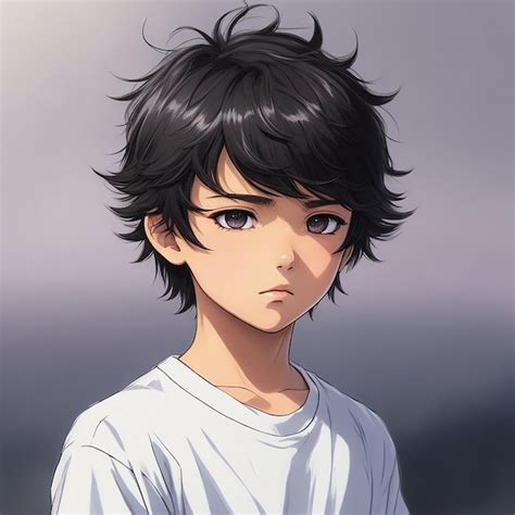 Premium Photo | Handsome anime boy character for avatar and 2d illustration