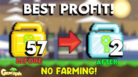 HOW TO PROFIT WITH 57 WL BEST PROFIT GrowTopia Profit YouTube