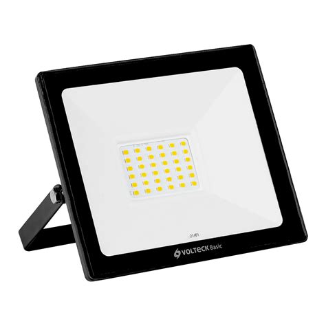 Reflector Ultra Delgado Led W Luz C Lida Volteck Basic