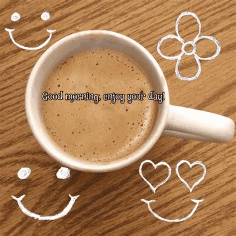 Good Morning Coffee GIF - GoodMorning Coffee EnjoyYourDay - Discover ...